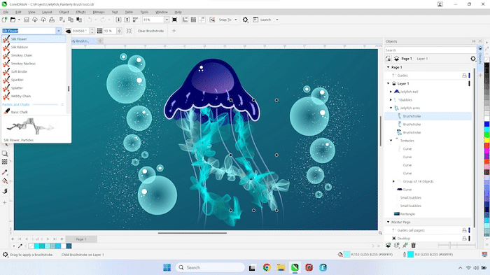 Giao diện CorelDRAW