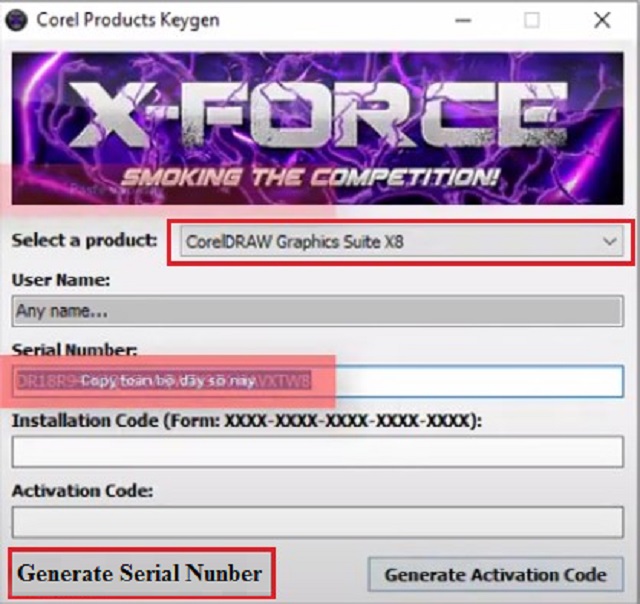 Copy Serial Number