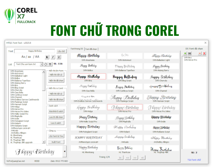 Tải Bộ Font Chữ Cho Corel: Link Google Drive Miễn Phí Phù Hợp Với Designer