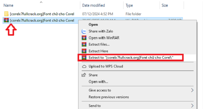 Giải nén File