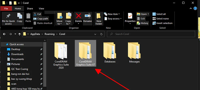 Xóa tạm file